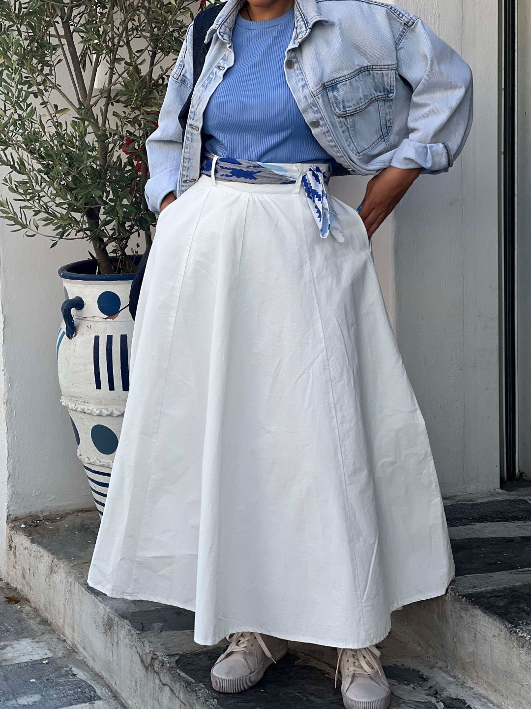 زارا 66 دامن کتان زارا - 1